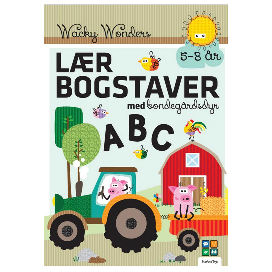 Aktivitetsbog Lær Bogstaver med Wacky Wonders Bondegårdsdyr - FSC