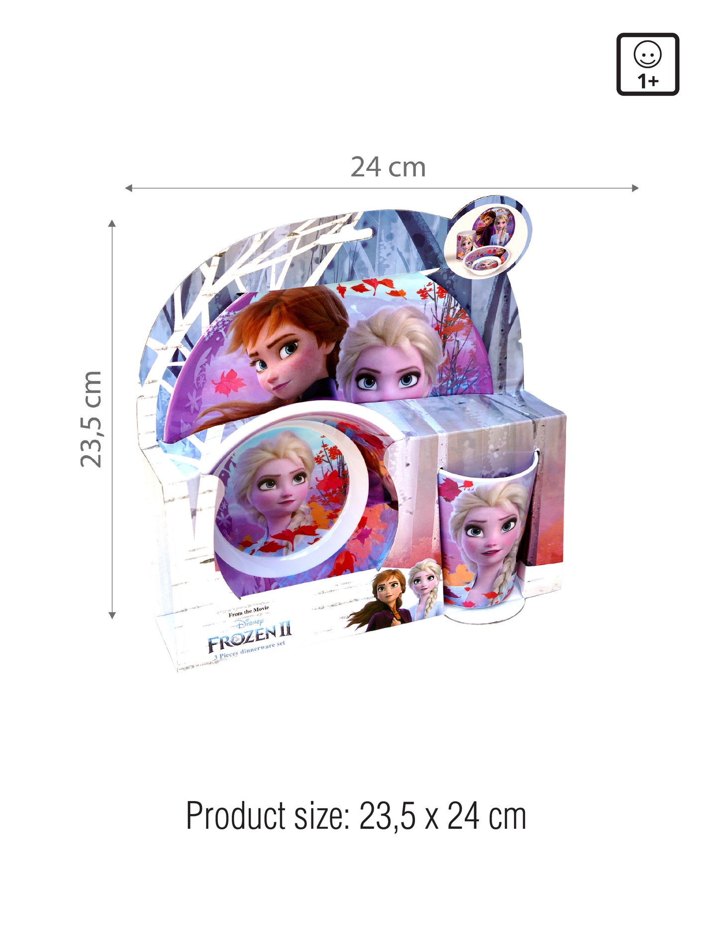 Frozen 3 pcs Melamine Set