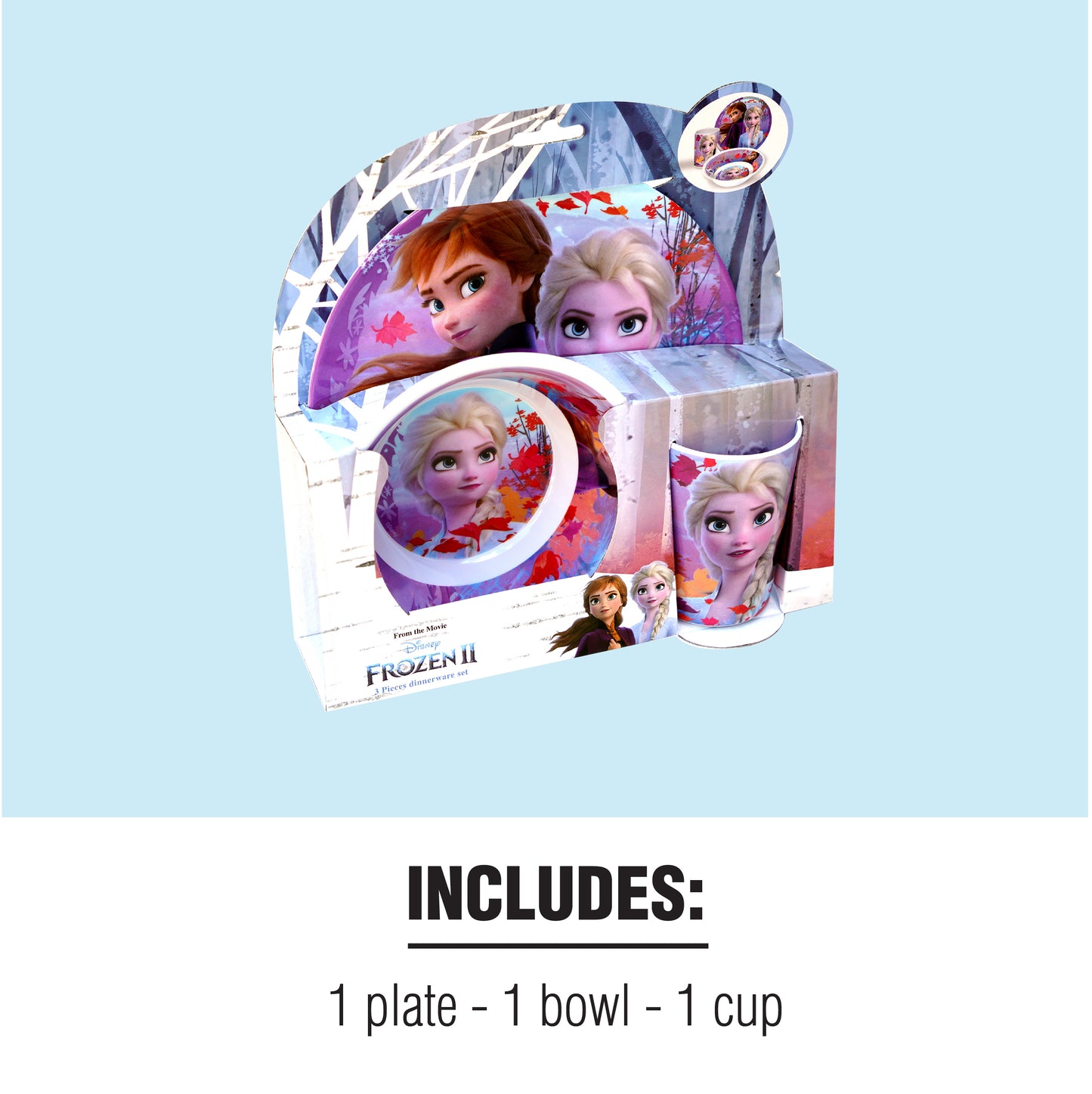 Frozen 3 pcs Melamine Set