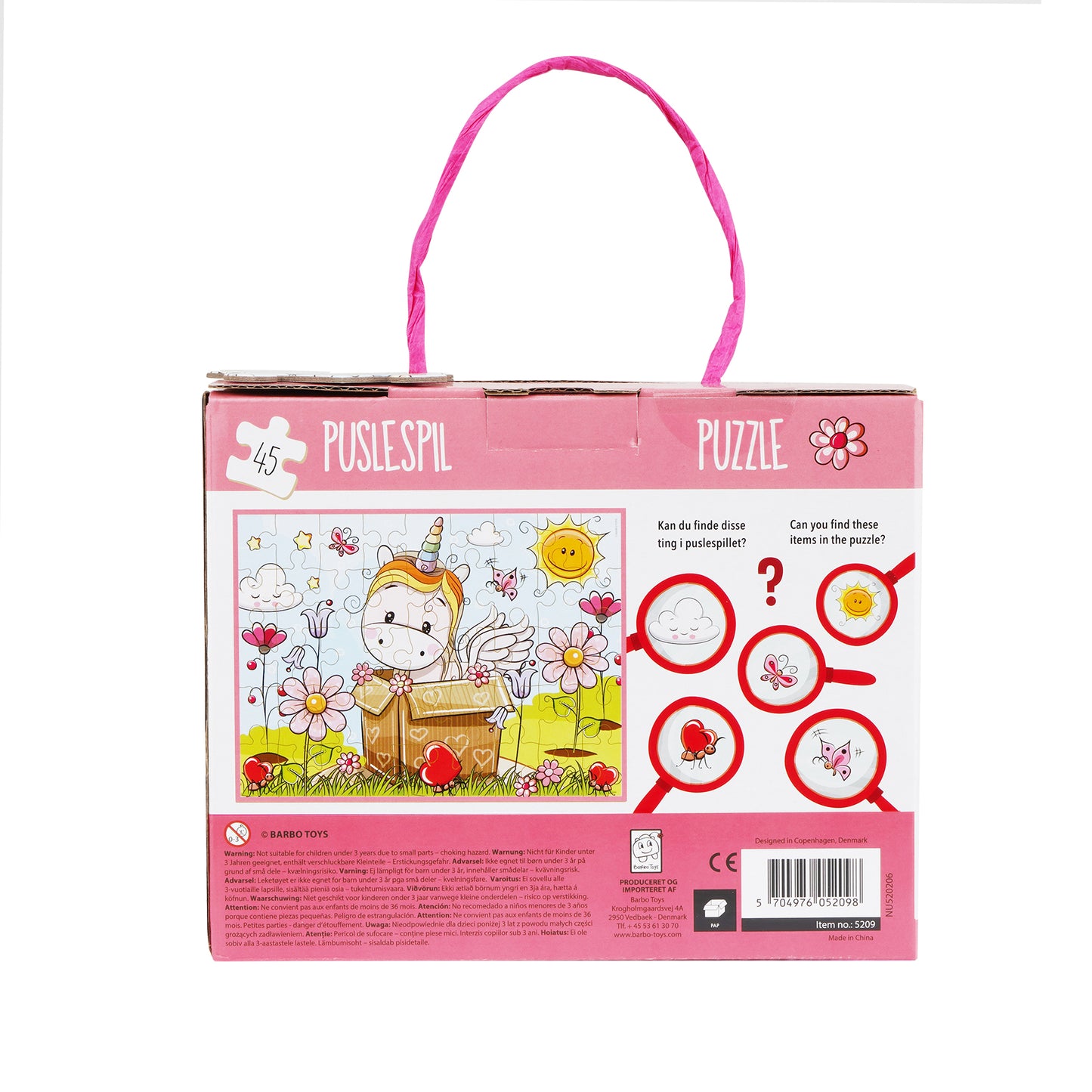 Lillie and Ellie - Puzzle box - Unicorn