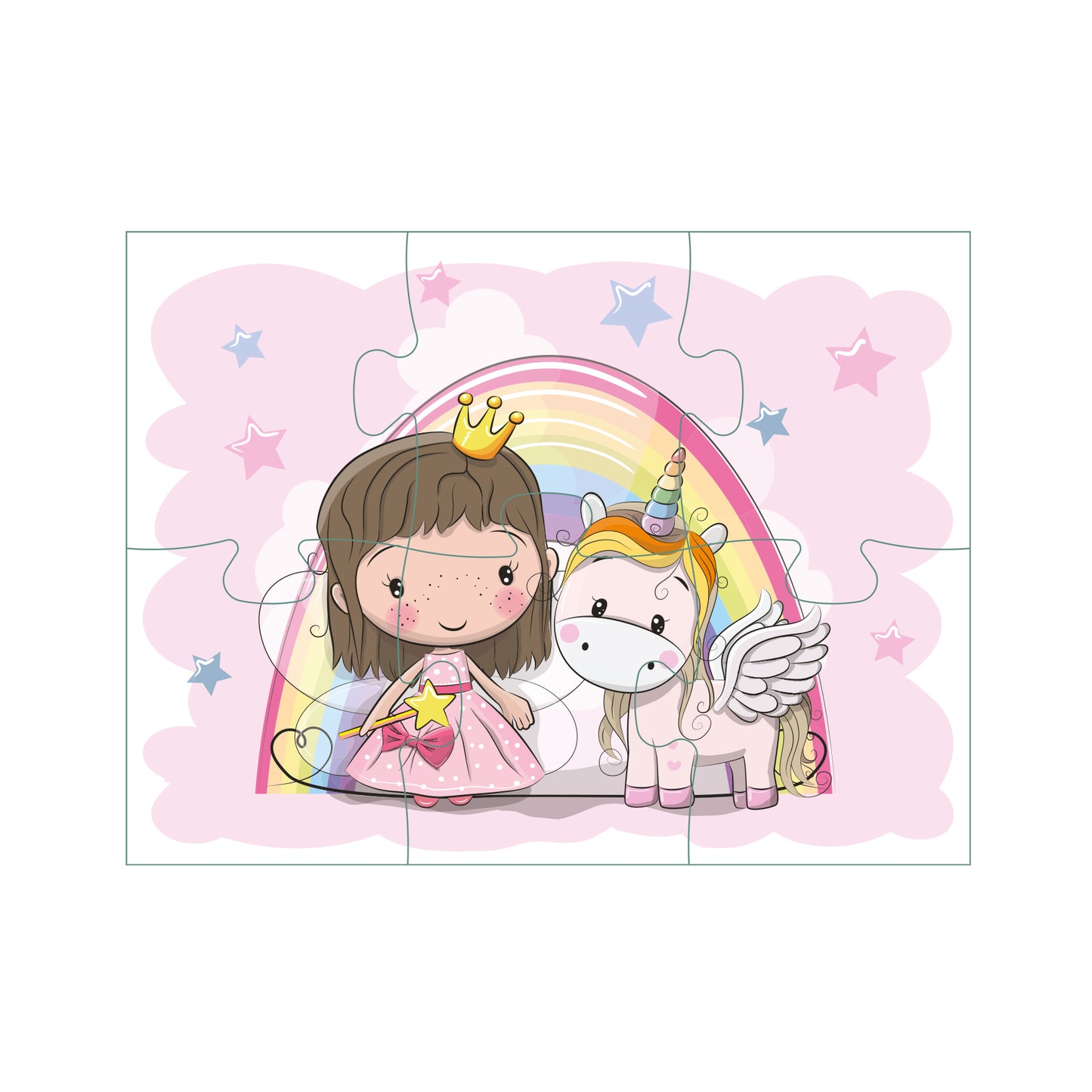 Lillie & Ellie - 3 Puslespil - Prinsesse