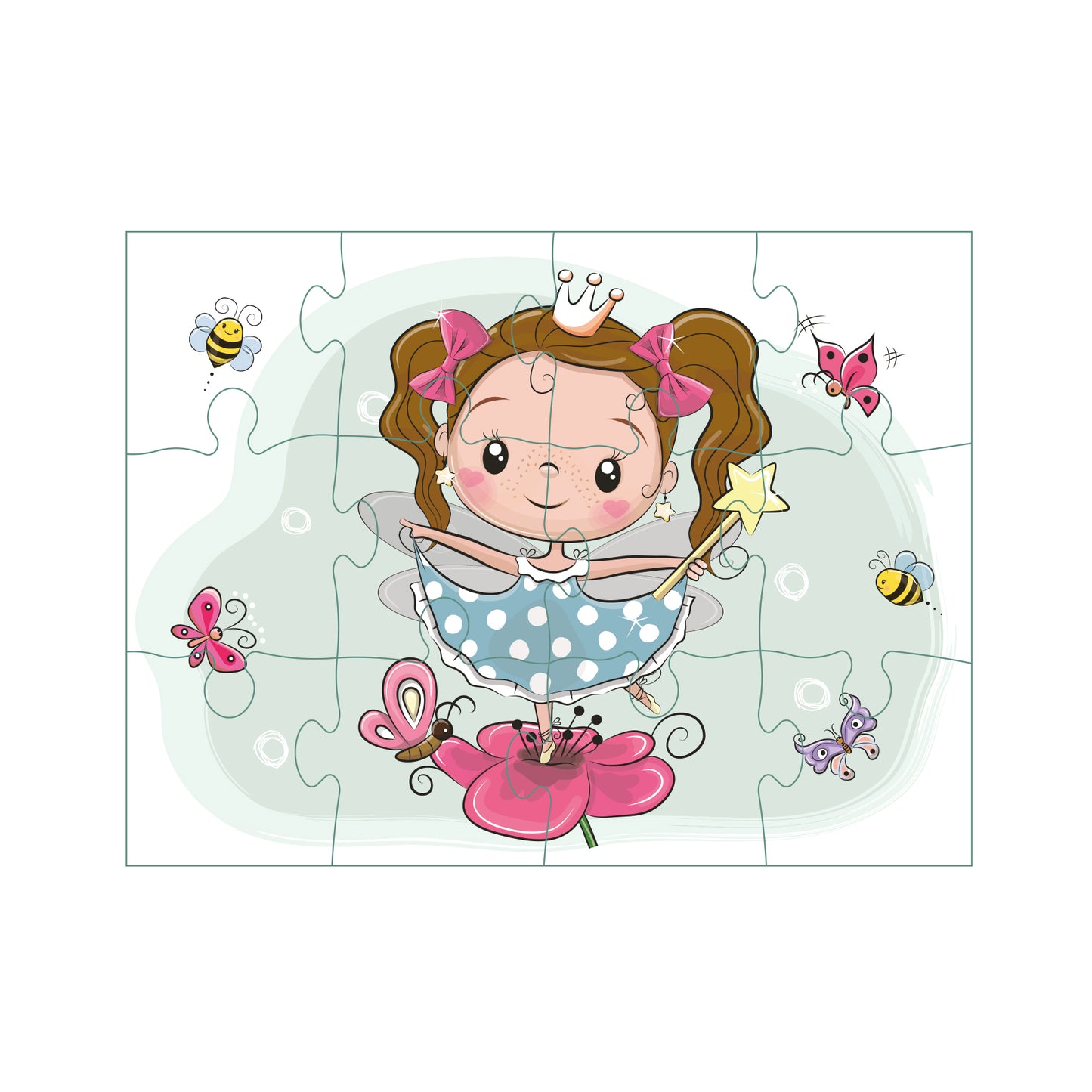 Lillie & Ellie - 3 Puslespil - Prinsesse