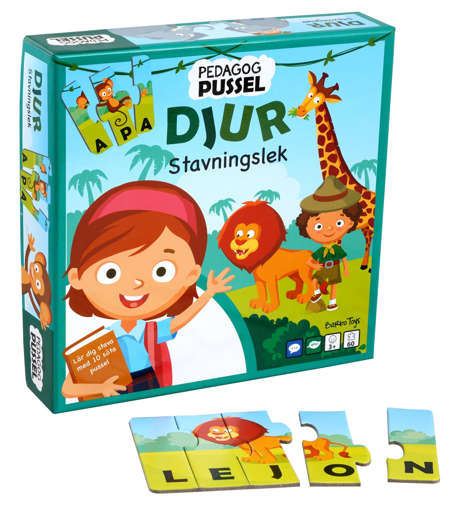 Pedagog Pussel - Djur Stavningslek SE