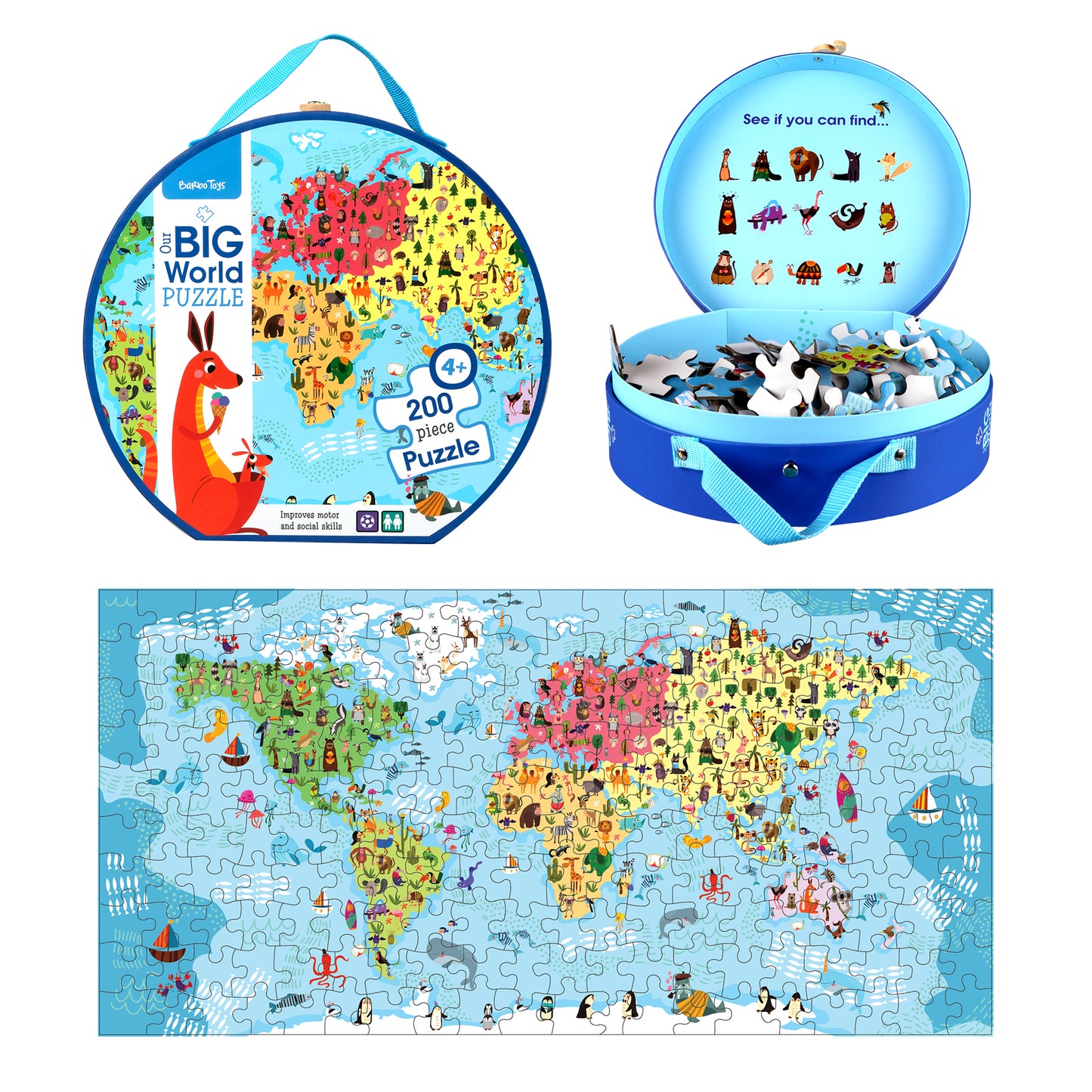 Our Big World Suitcase - Verdens Puslespil