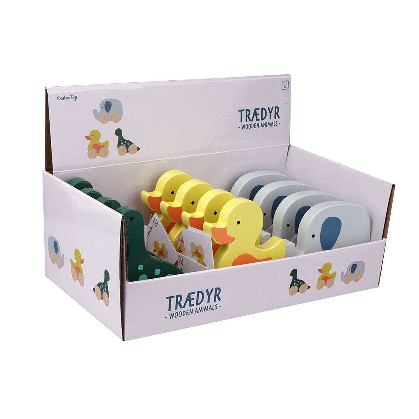 Barbo Wood - Wood Animal Display (with 12psc) FSC