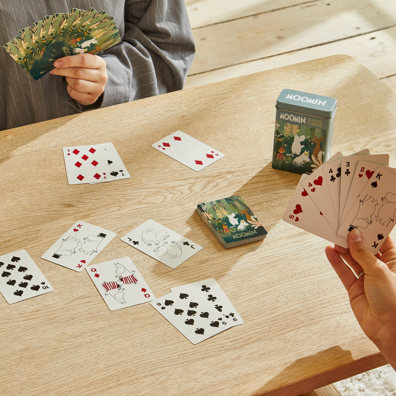 Moomin Playing Cards - Tin - Forest
