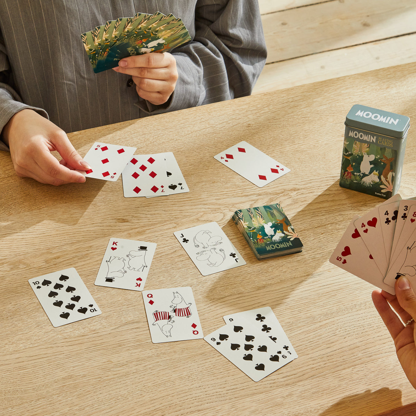 Moomin Playing Cards - Tin - Forest