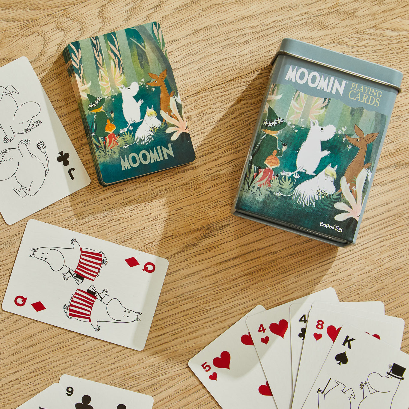 Moomin Playing Cards - Tin - Forest