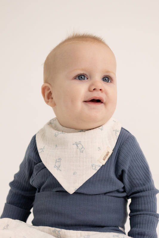 Mumi - Baby Hagesmækker 2-pak – Blå