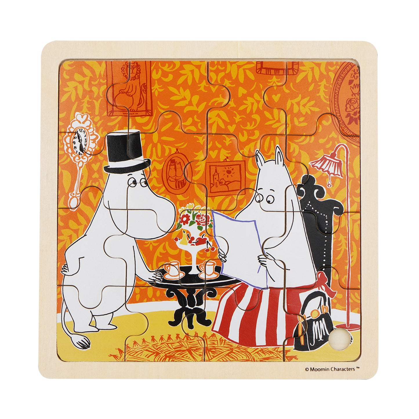 Moomin - Square Wooden Puzzle - Teatime