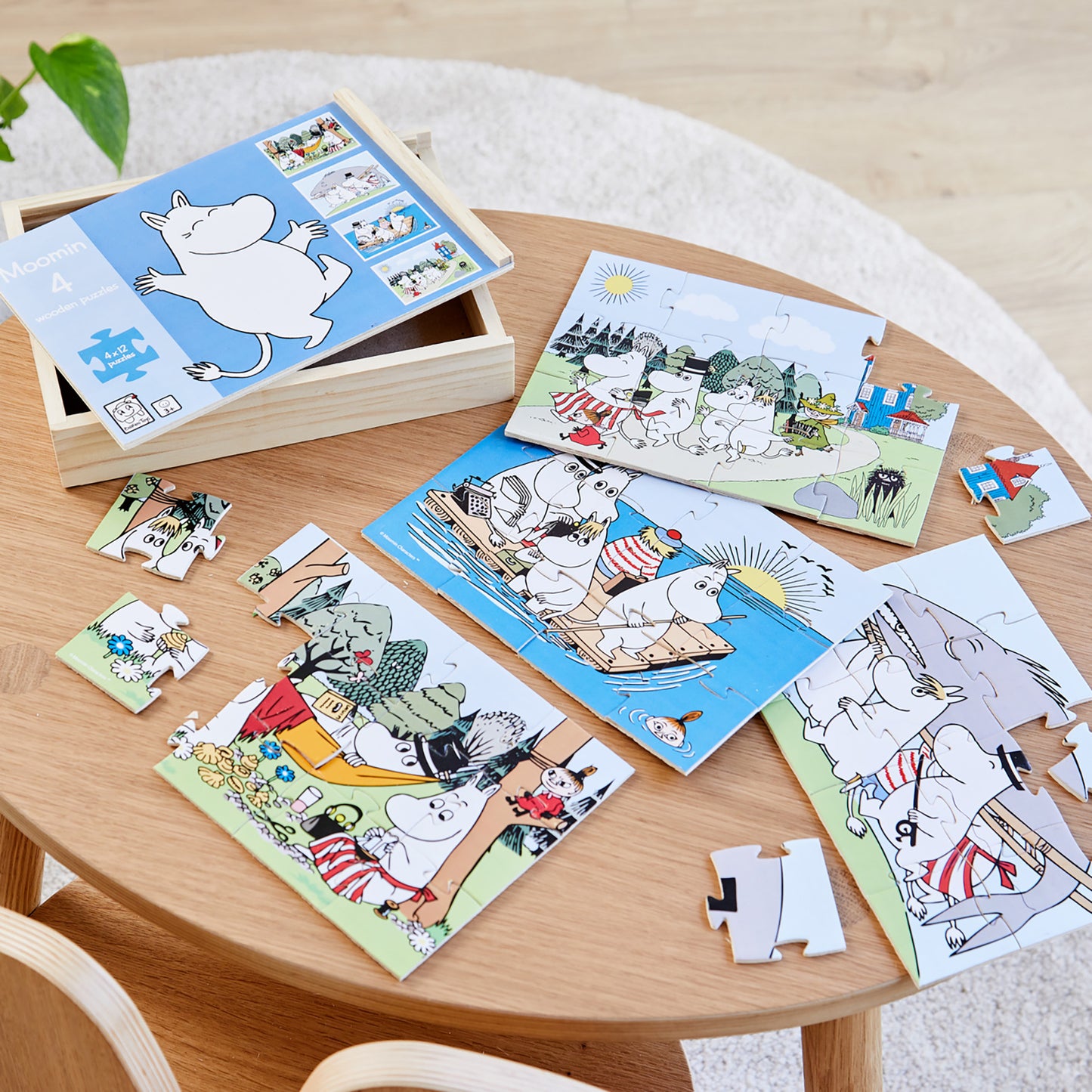 Moomin 4 Wooden Puzzles