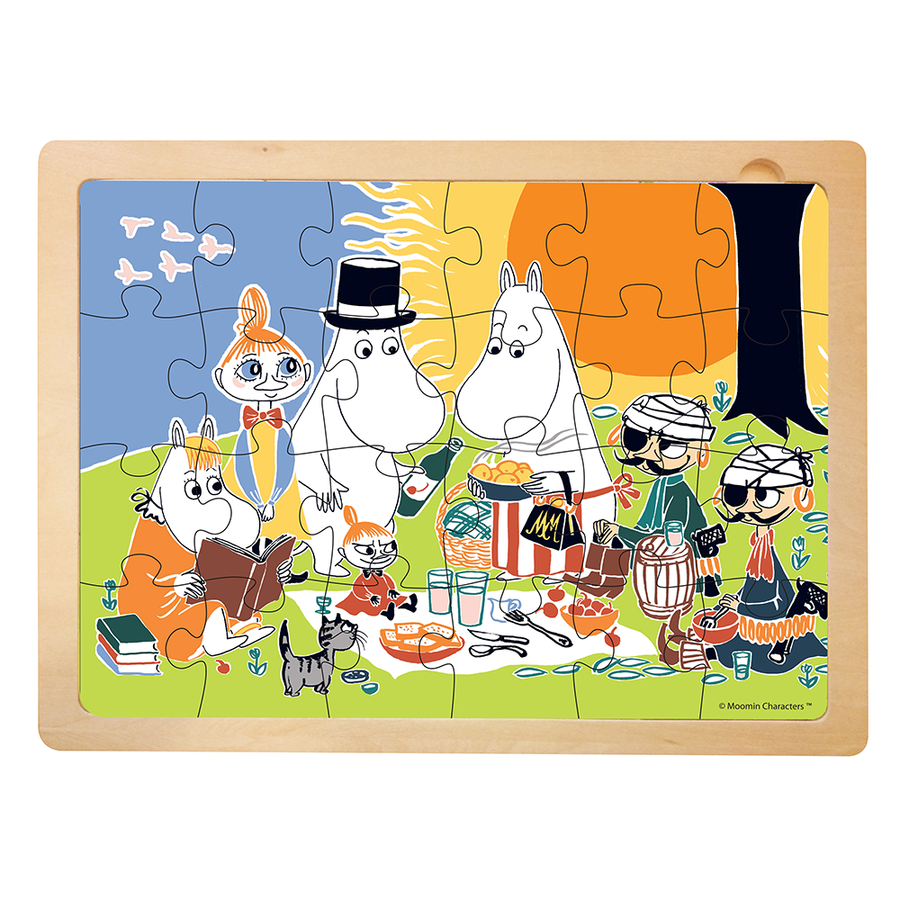 Mumi - Træpuslespil - Picnic
