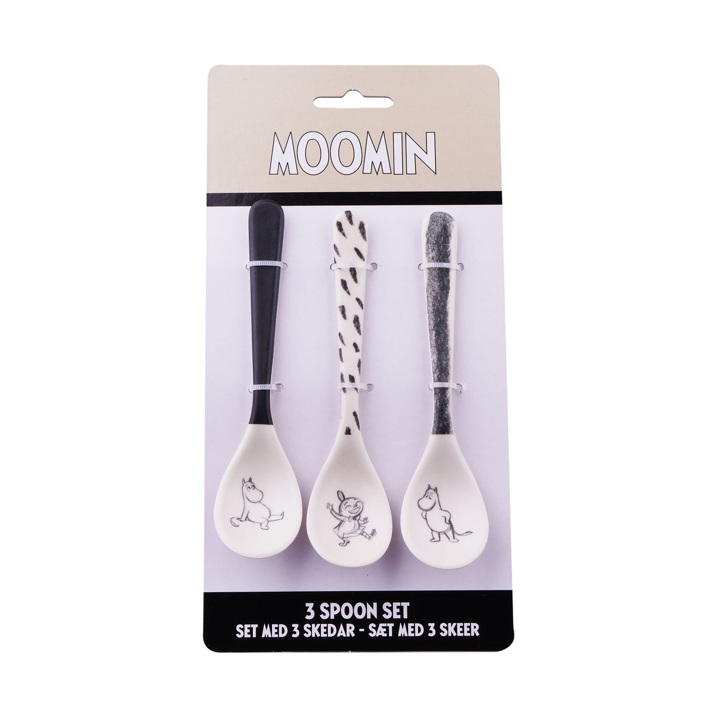 Moomin - 100% Melamine 3 spoon set - Moomin
