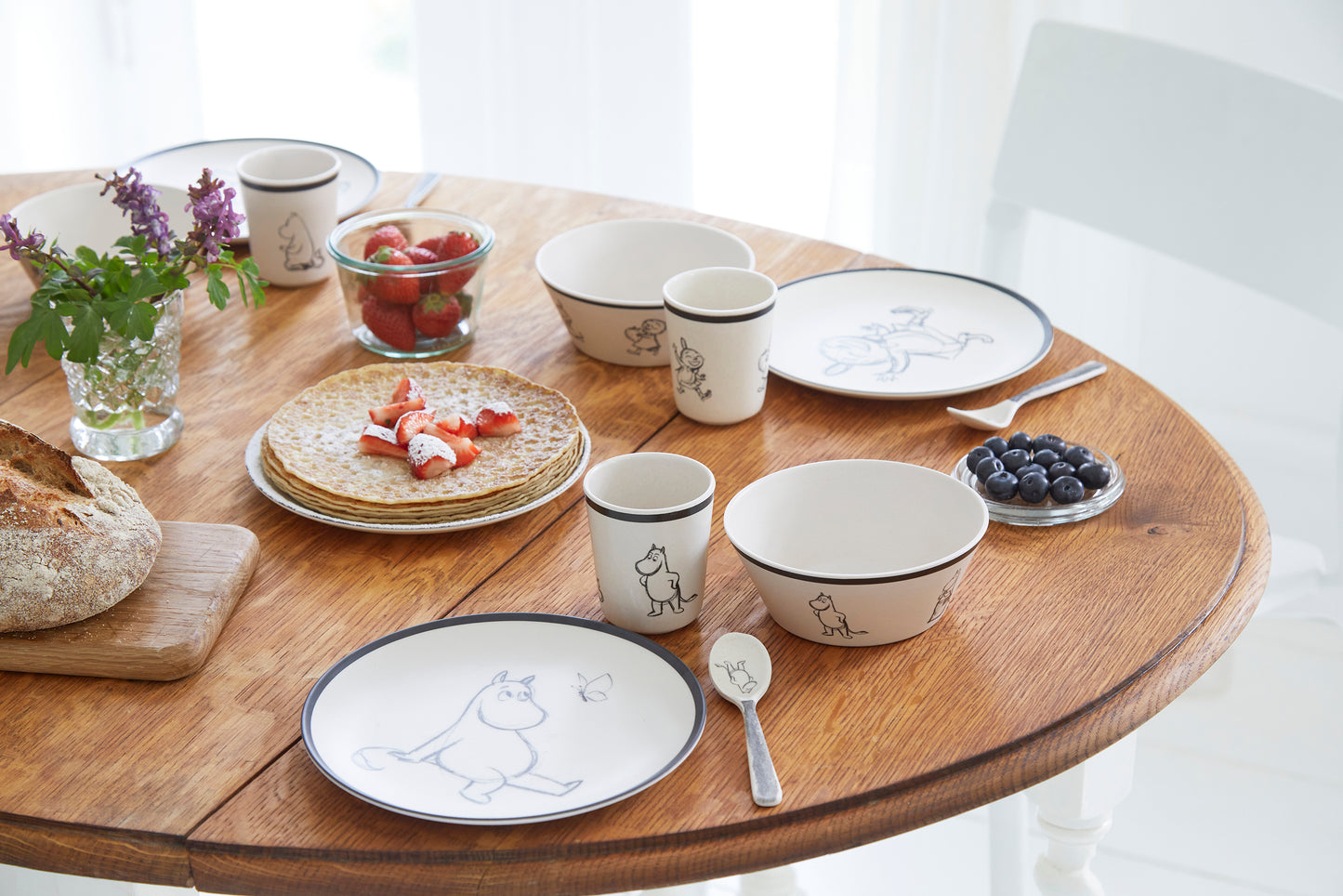 Moomin - 100% Melamine 3 spoon set - Moomin