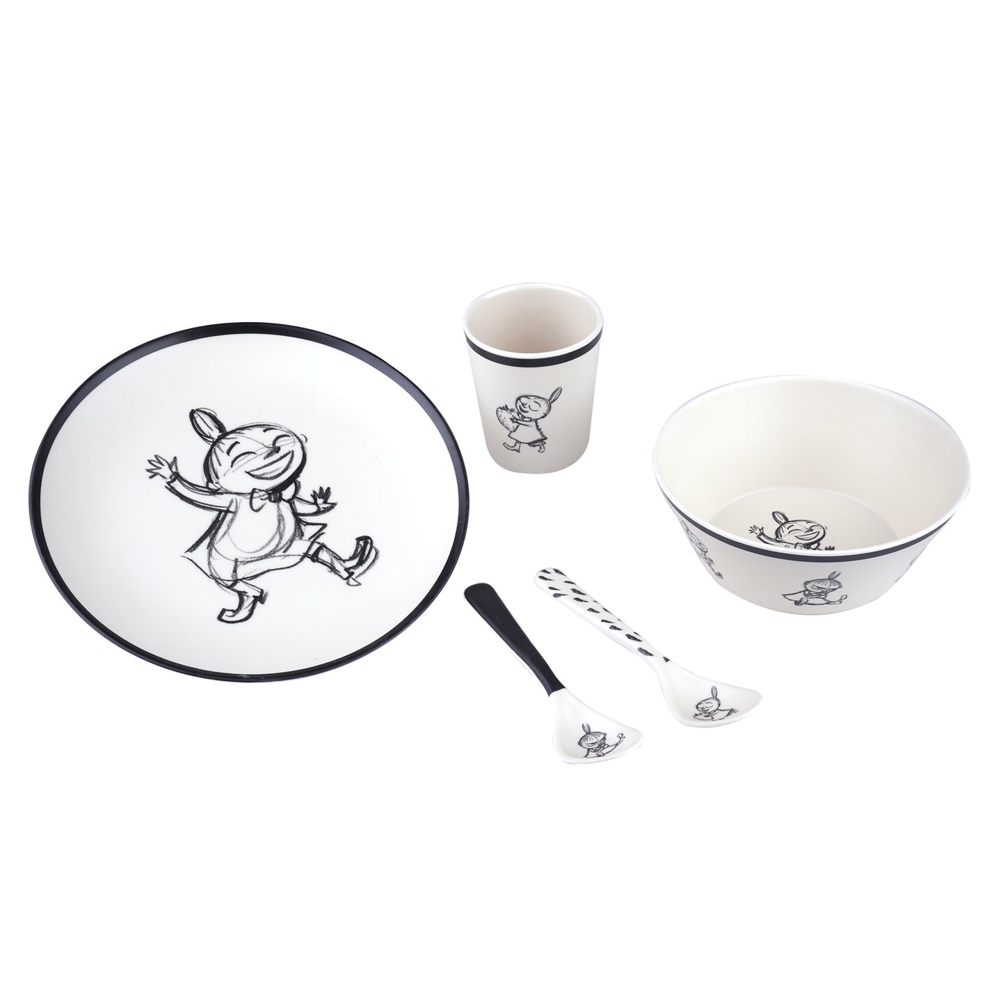 Moomin 5 pcs Meal time Dinner Set - Little My