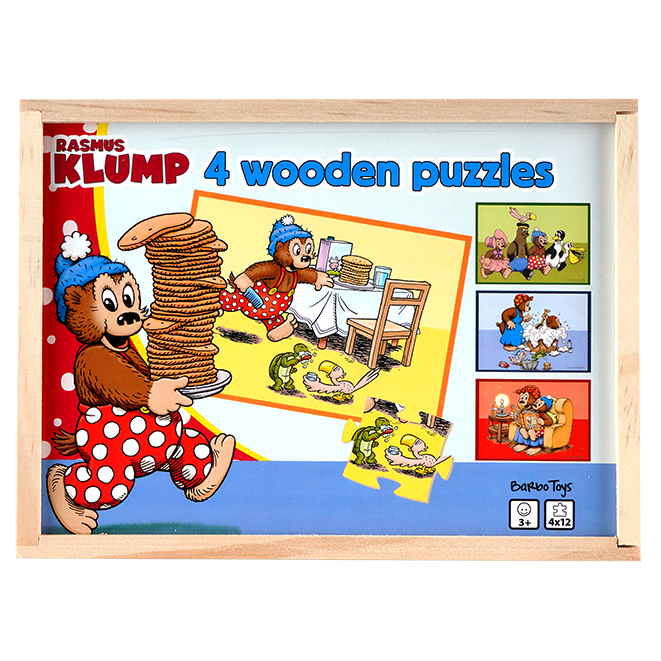 Rasmus Klump - 4 Træpuslespil