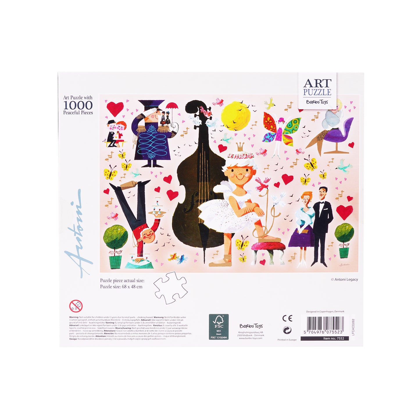 Ib Antoni - Art Puslespil - 1000 brikker - Ballerina