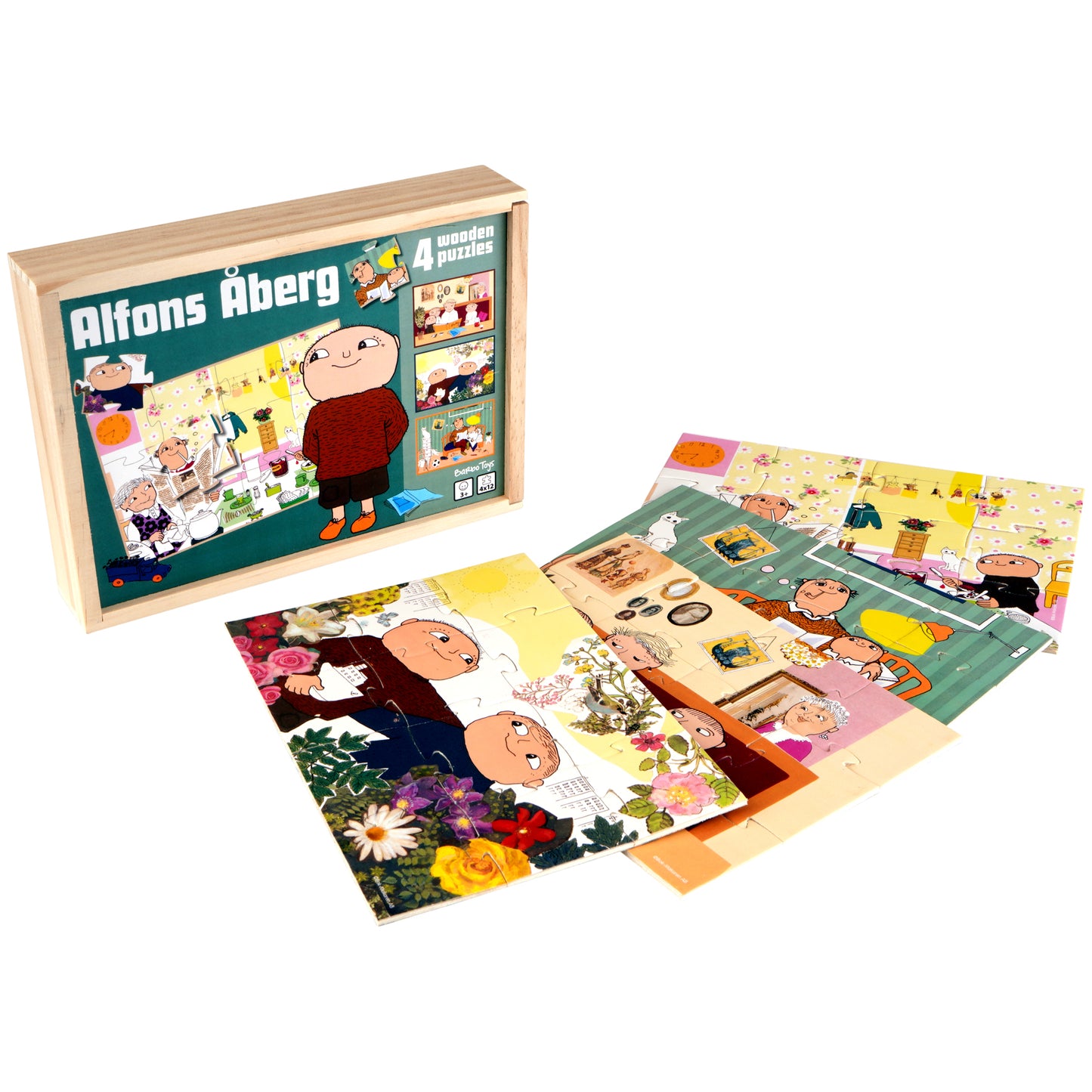 Alfons Åberg - 4 wooden puzzles