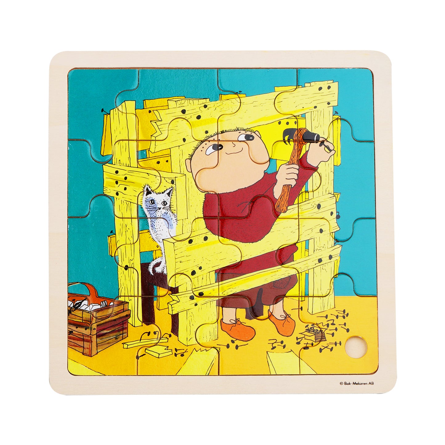 Alfons Åberg - Wooden Puzzle – Construction - FSC