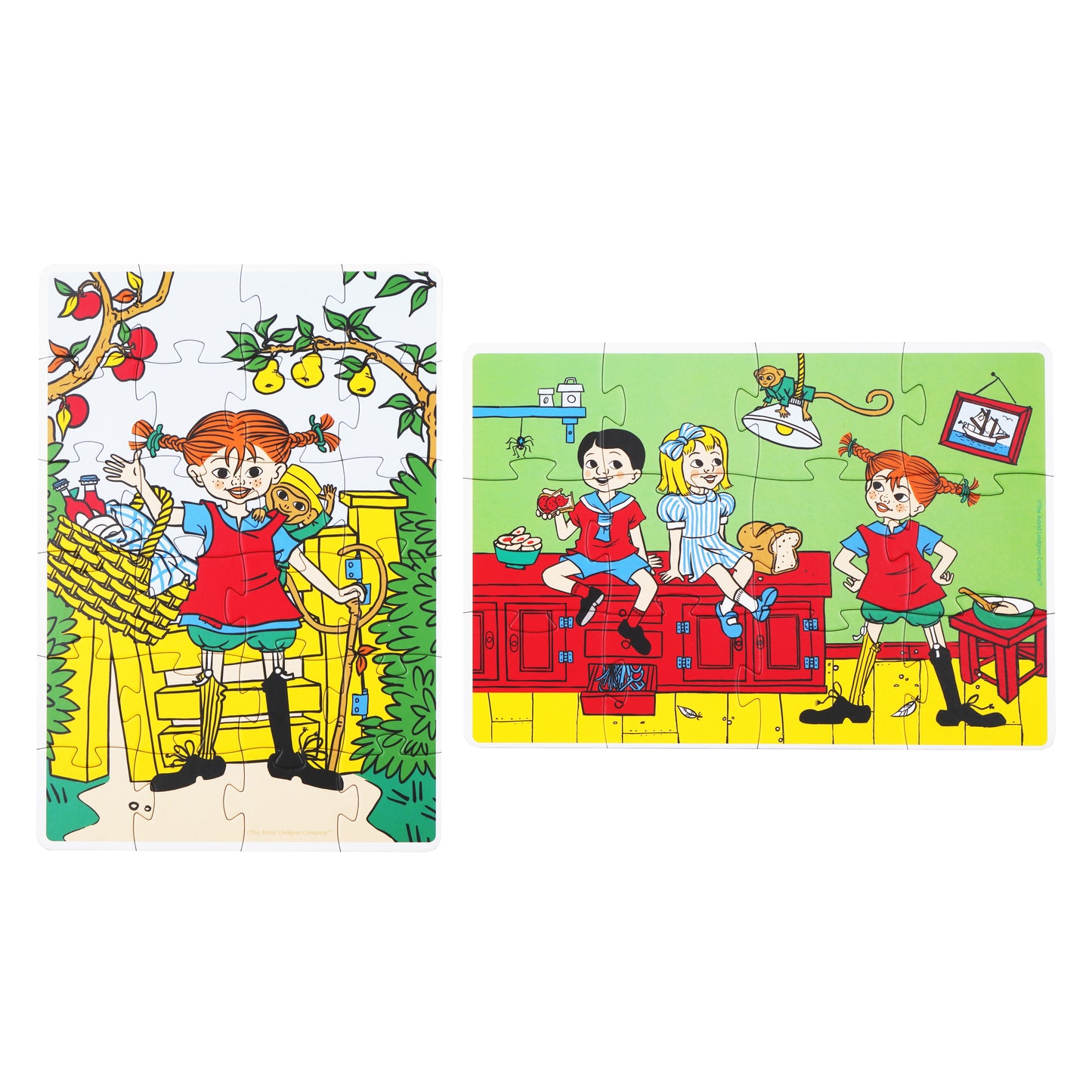 Pippi - 2 Puzzles - 12 and 24 puzzle pcs