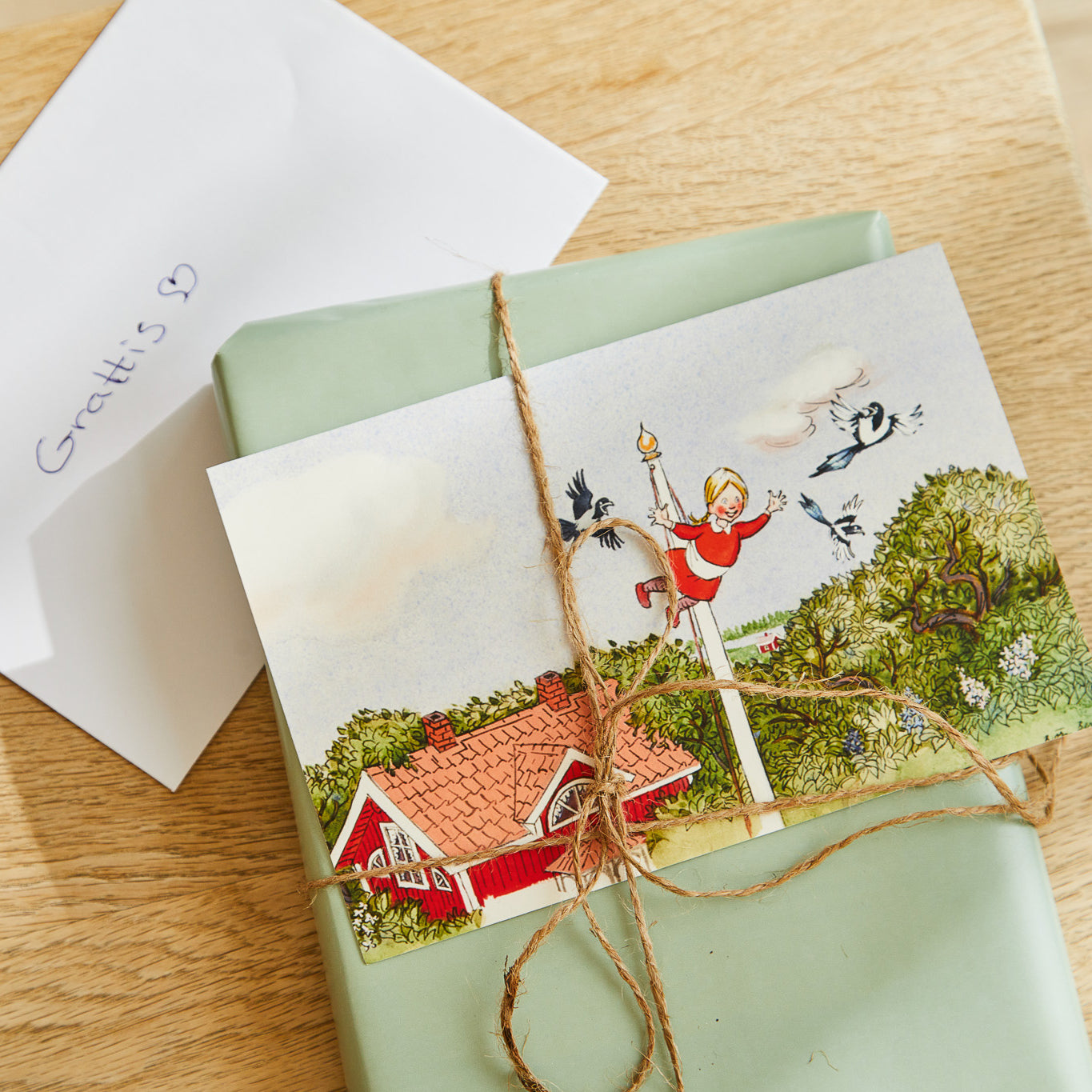 Emil - Lykønskningskort med Kuvert - Ida