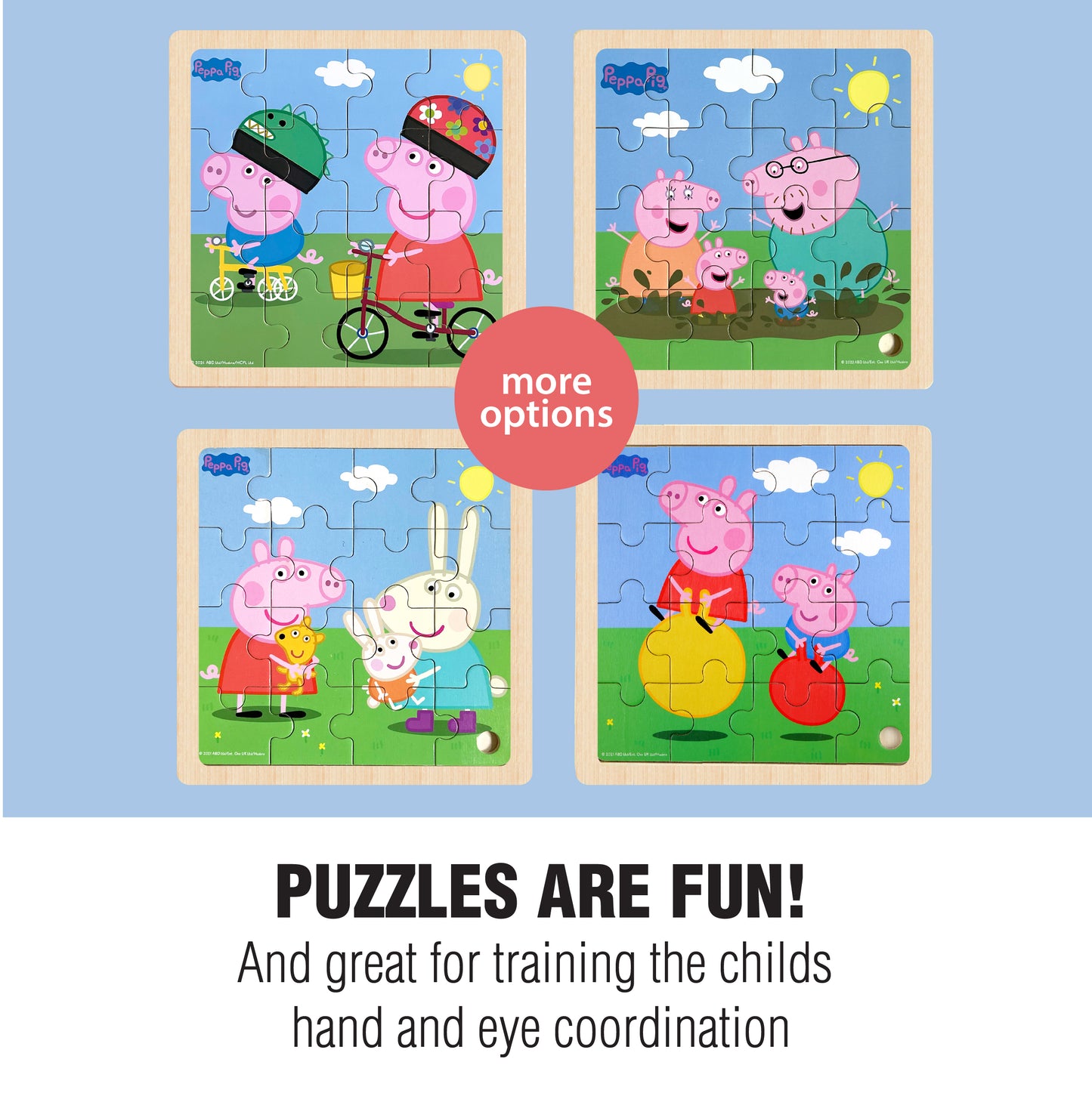 Peppa Pig - Wooden Puzzle - Dino Dress-up