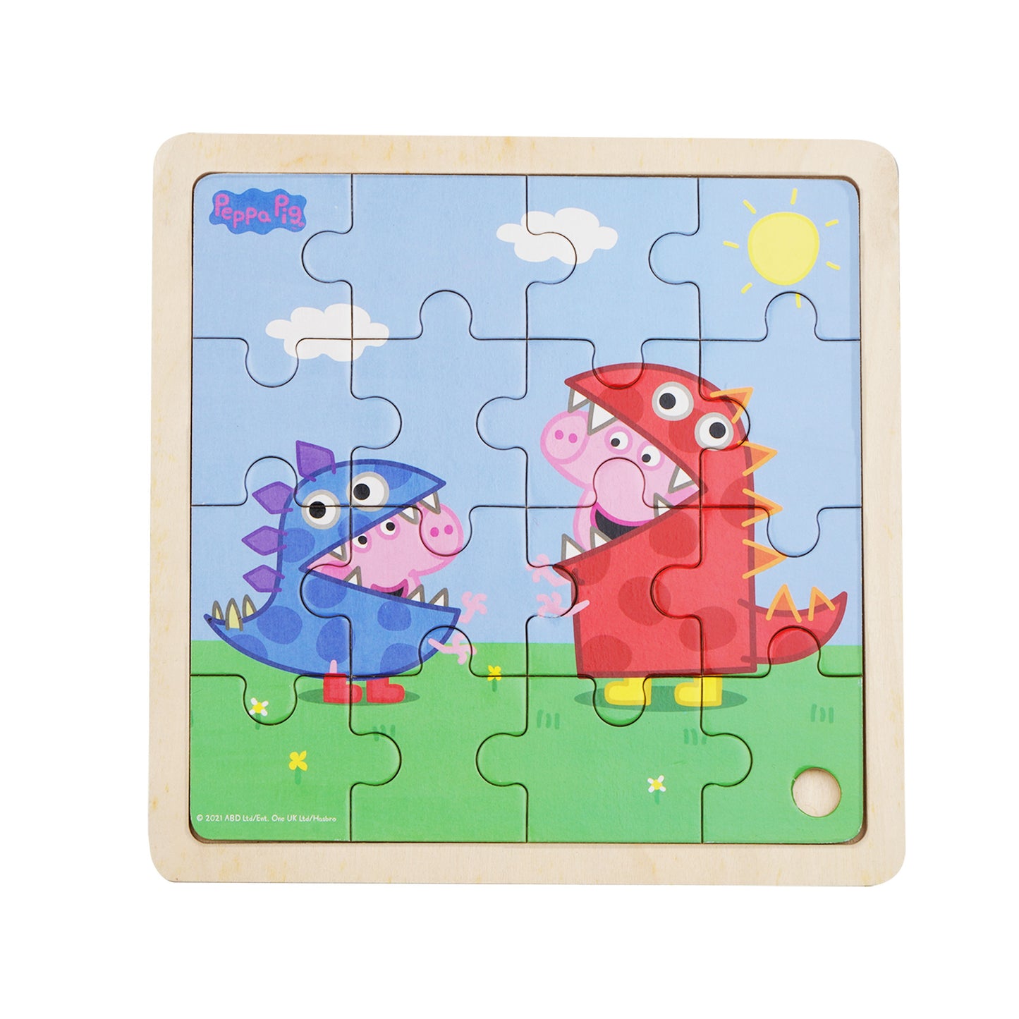 Peppa Pig - Wooden Puzzle - Dino Dress-up