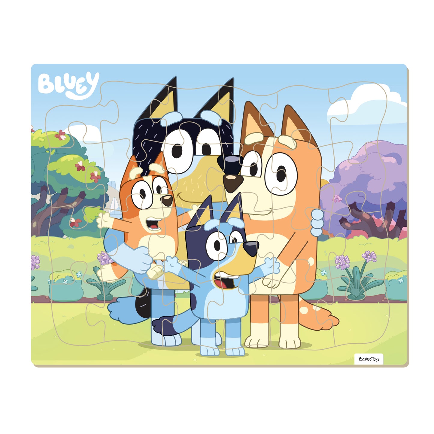 Bluey - Framed Cardboard Puzzle - Family