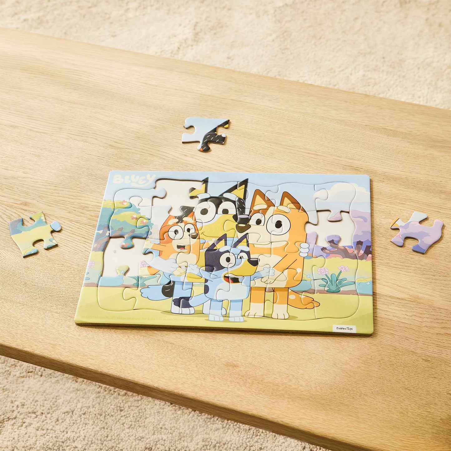 Bluey - Indrammet Pappuslespil - Familie