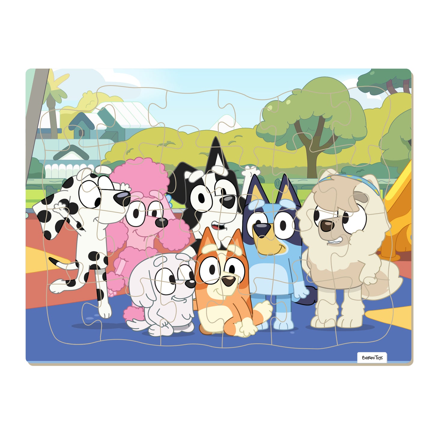 Bluey - Framed Cardboard Puzzle - Friends