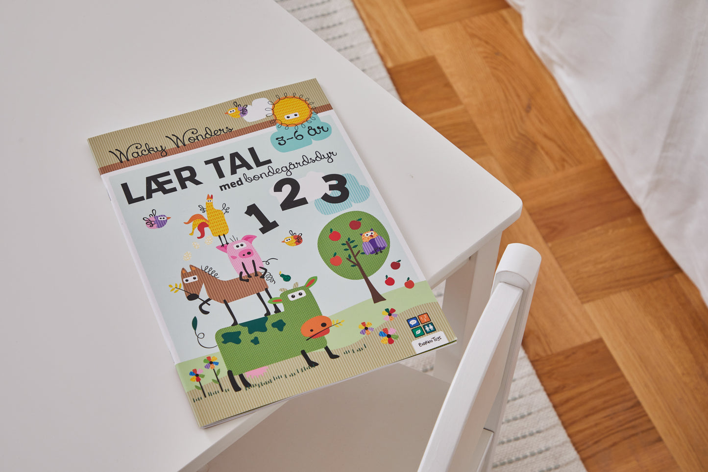 Aktivitetsbog Lær Tal med Wacky Wonders Bondegårdsdyr - 123 - FSC