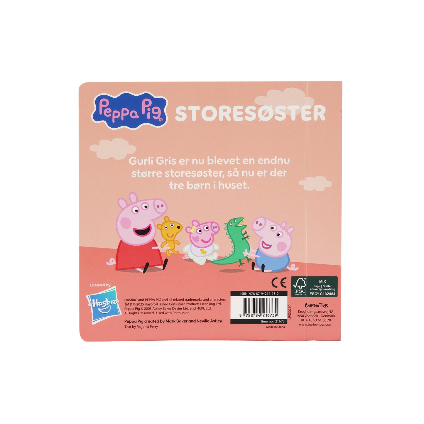 Gurli Gris - Bog med træfigure - Store Søster - DK