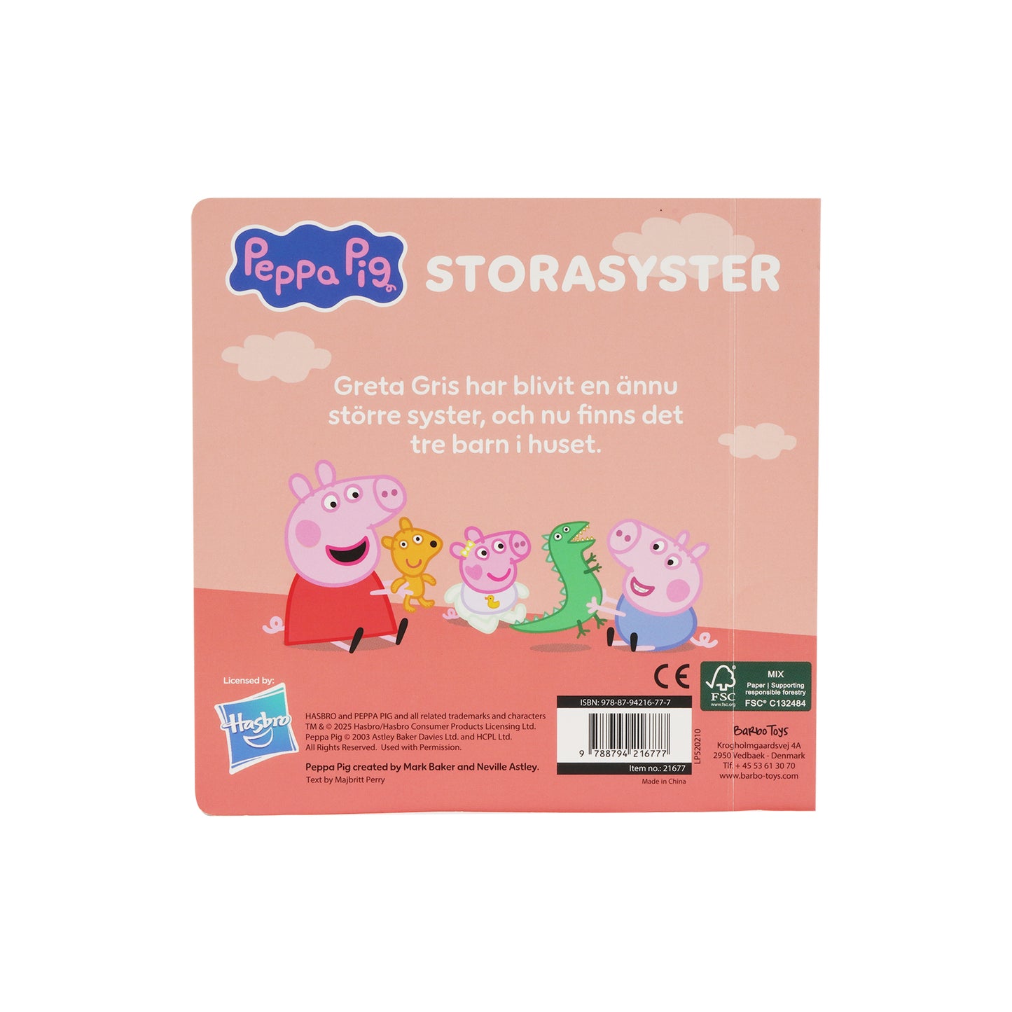 Gurli Gris - Bog med træfigure - Store Søster - DK