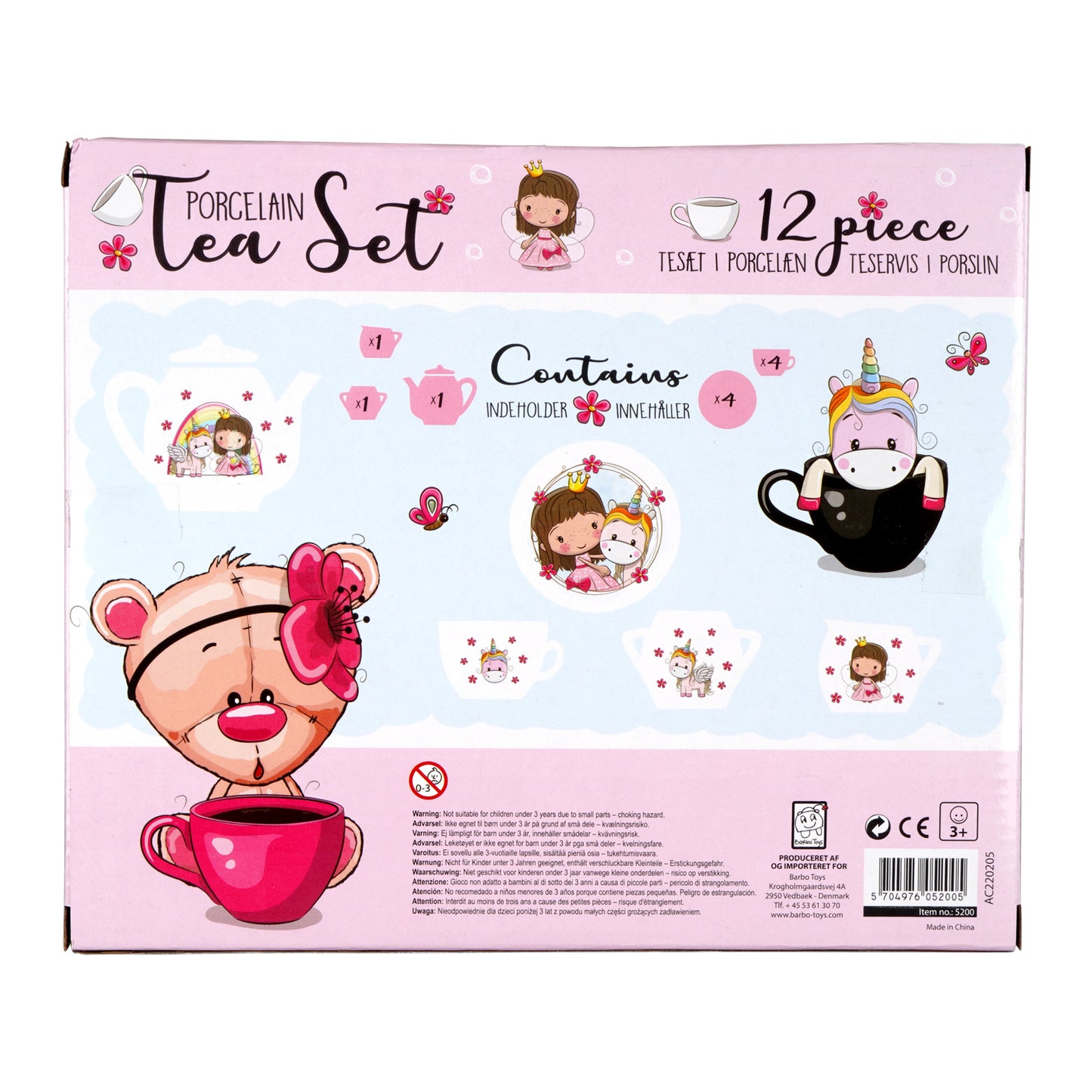 Lillie & Ellie - Porcelæn Tesæt - 12 dele