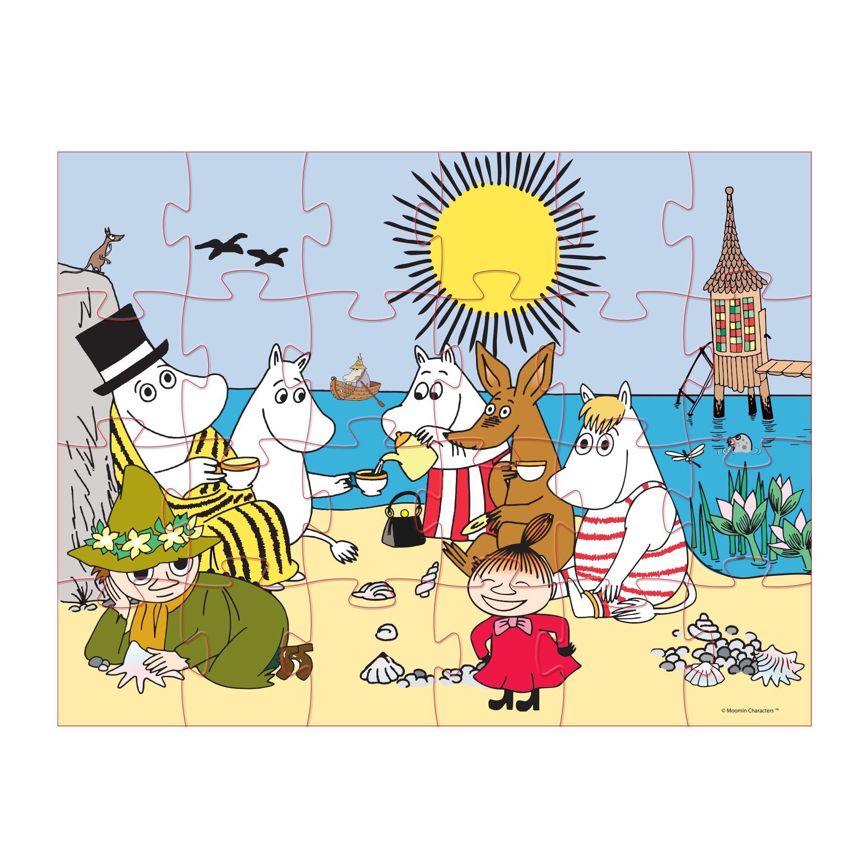 moomin little my deco puzzle pieces