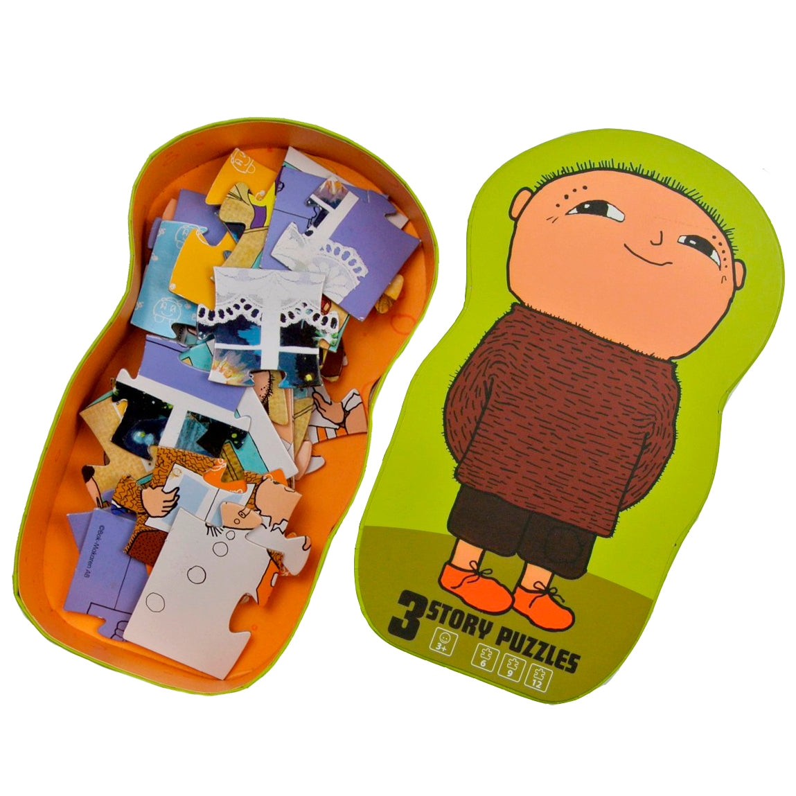 Alfons Åberg deco puzzle 3 story puzzles game box