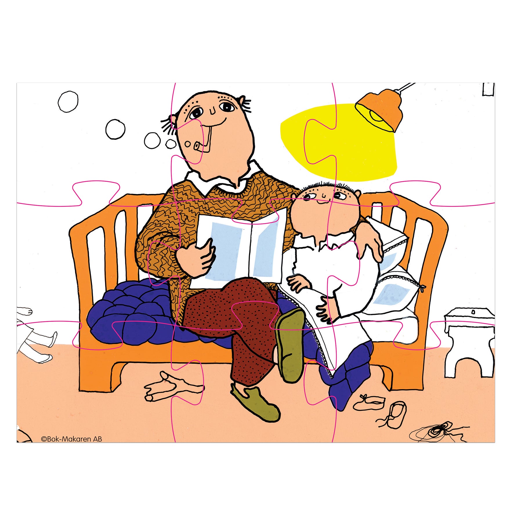 Alfons Åberg deco puzzle 3 story puzzles