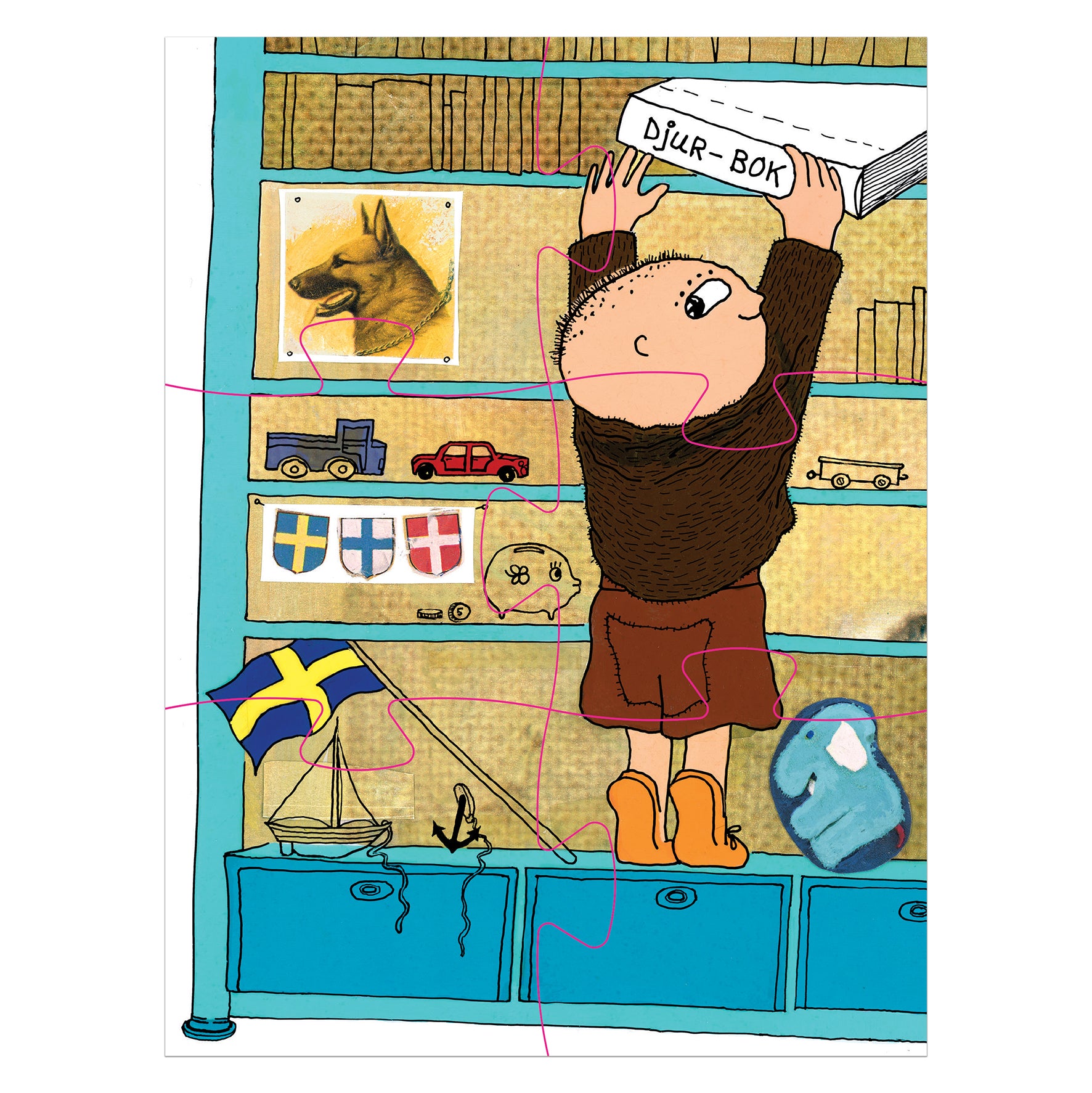 Alfons Åberg deco puzzle 3 story puzzles
