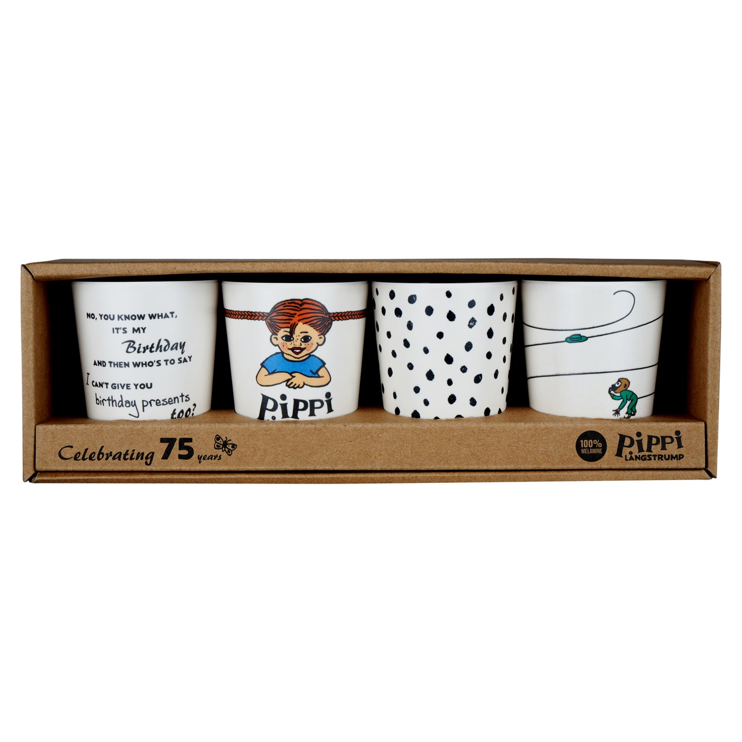 Pippi - 100% Melamin 4 Kopper - Trend