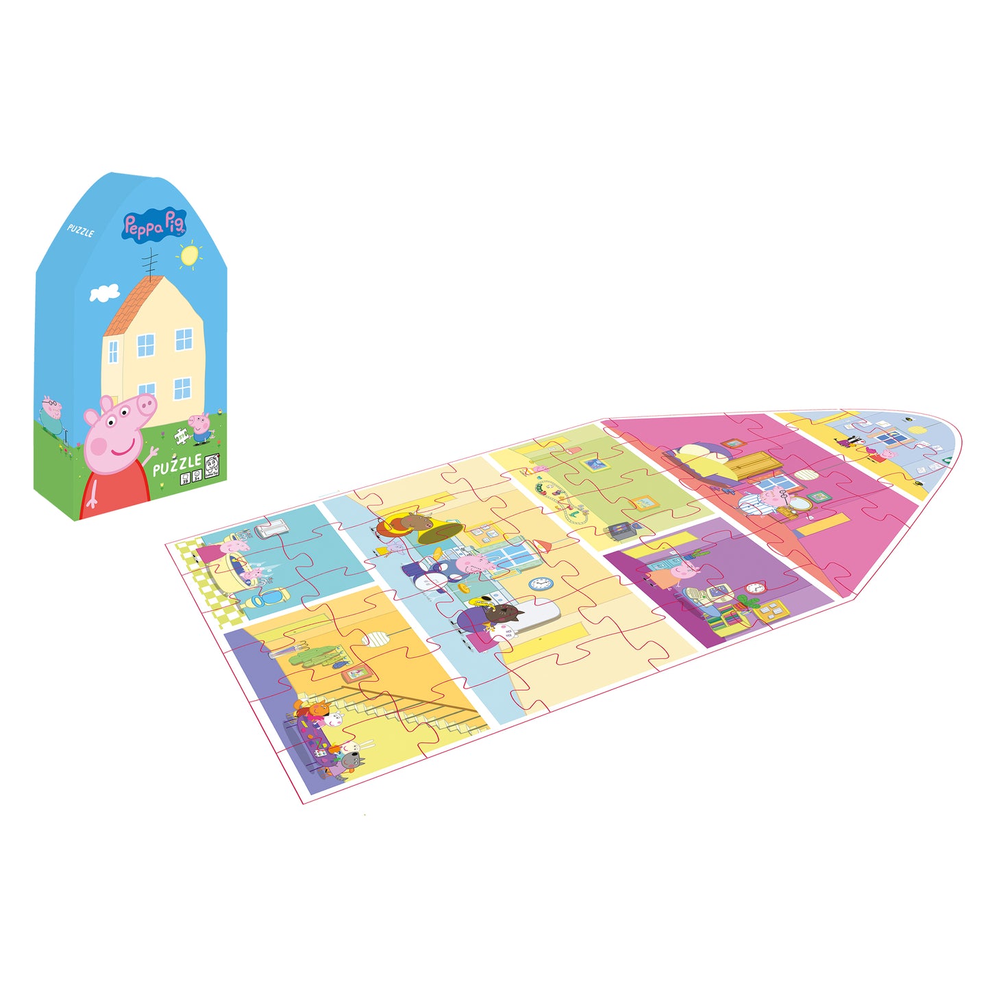 peppa pig deco puzzle house