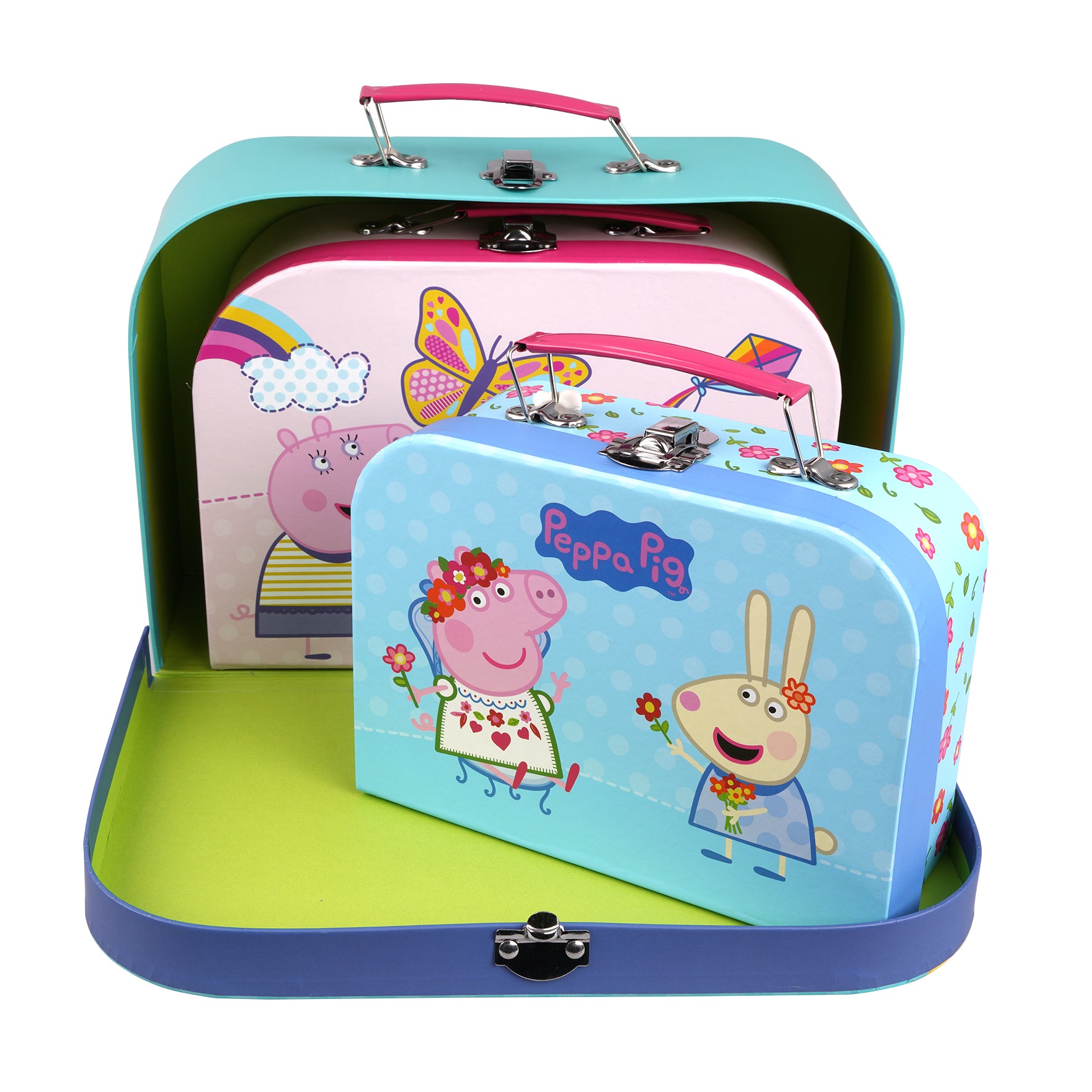 peppa pig 3 suitcases set
