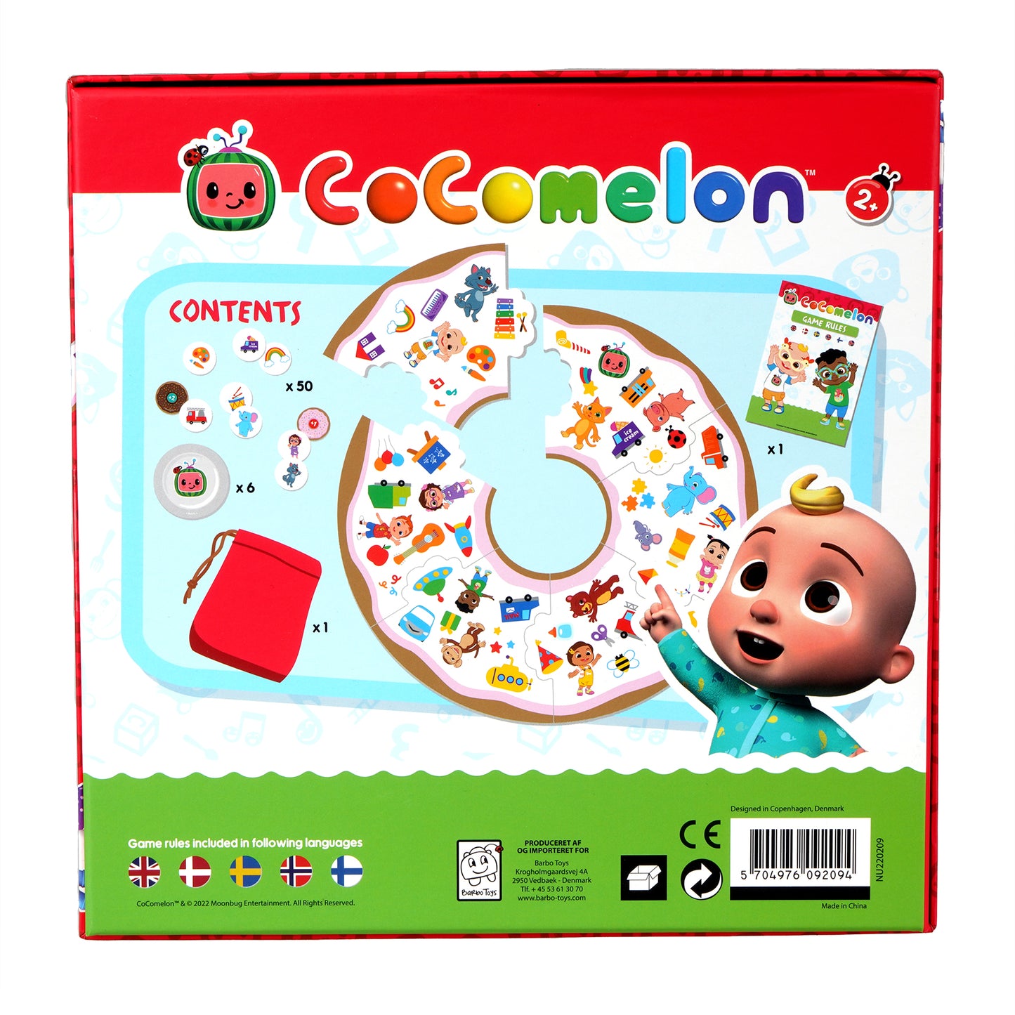 Cocomelon Donut Spil Klar-Parat-Find Brætspil