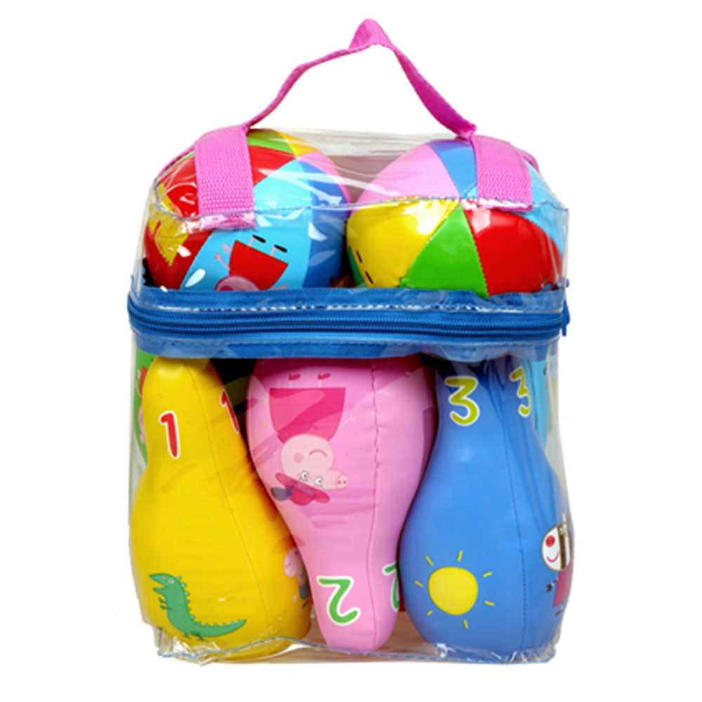 peppa pig soft bowling set