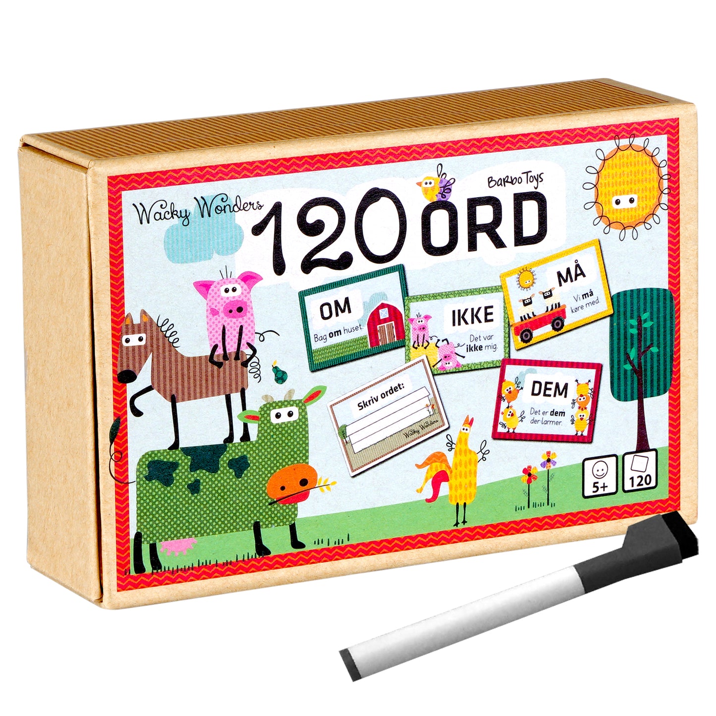 wacky wonders 120 ord med pen