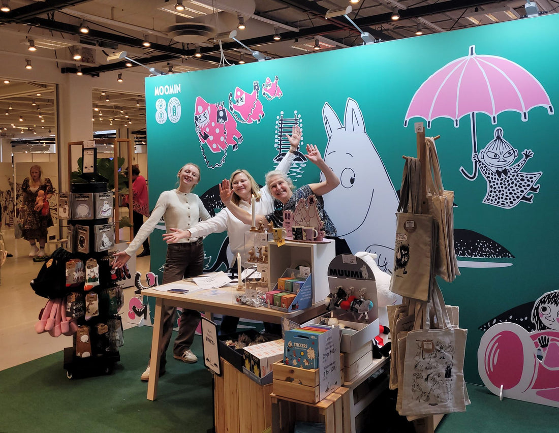 Barbo Toys at Bogforum with Moomin