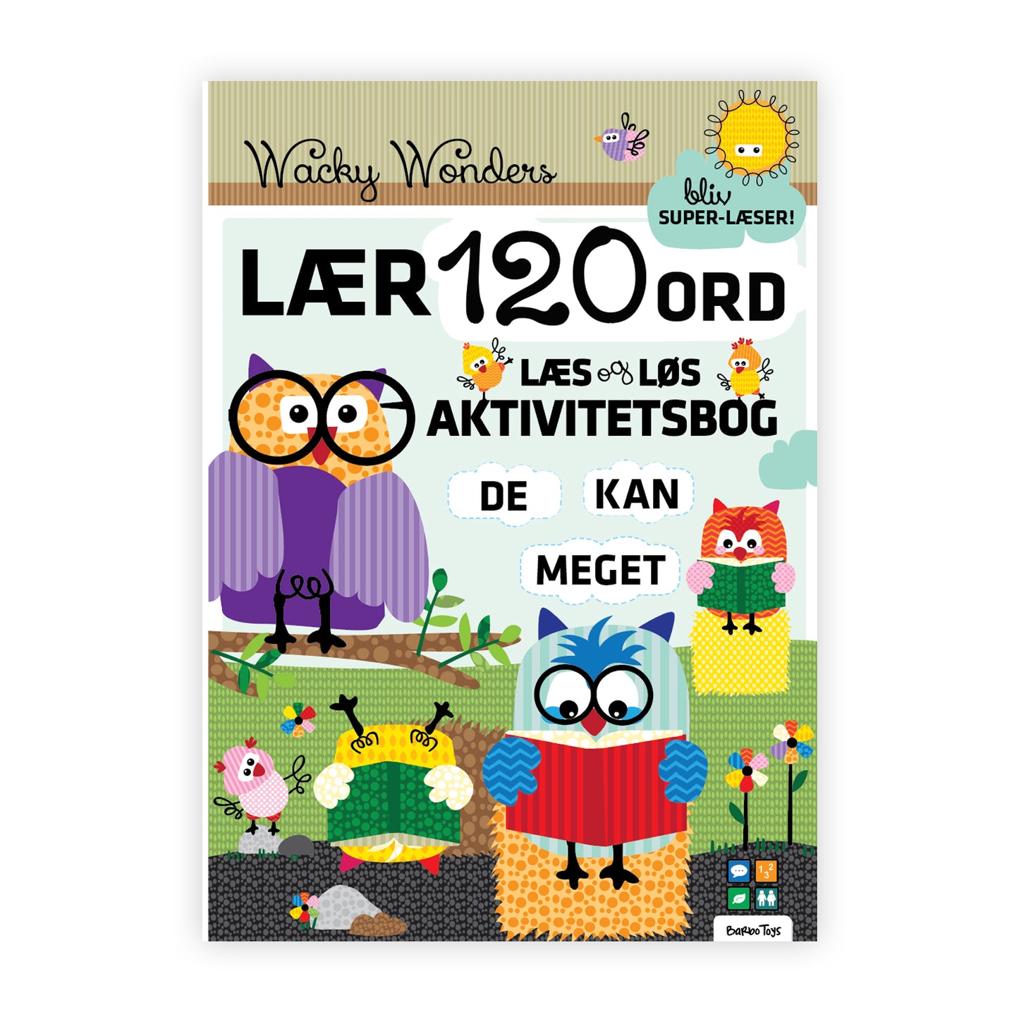 Wacky Wonders activitets bog med 120 ord + stickers