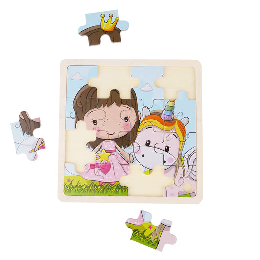 Lillie & Ellie - Square Wooden Puzzle