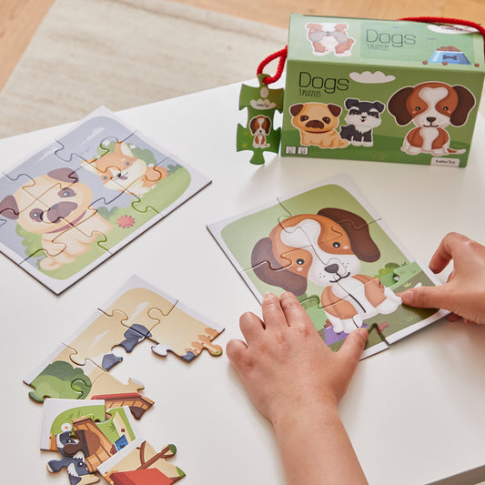 Little Bright Ones - 3 puslespil - Hunde