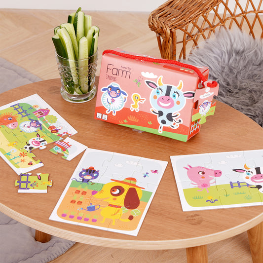 Little Bright Ones - 3 Puzzles - Farm