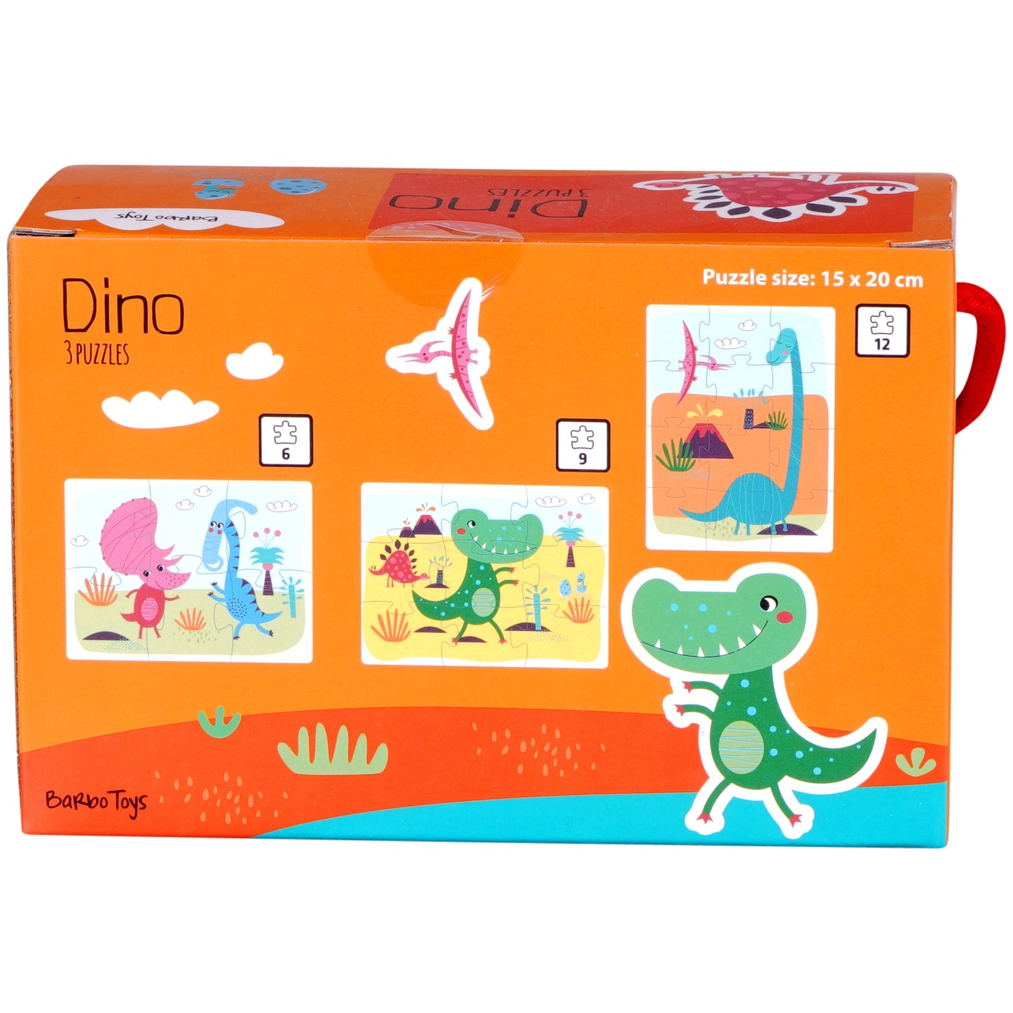 Little Bright Ones - 3 Puzzles - Dinosaur